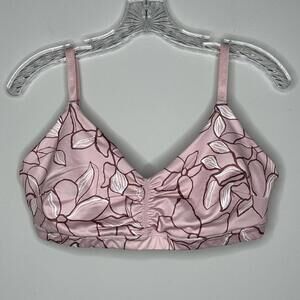 Joylab Chic Floral Print Pink Bralette XL